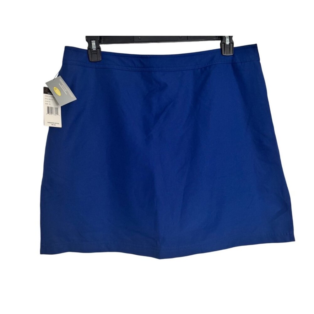 Greg Norman Golf Size 16 Play Dry Collection Royal Blue Skort Pockets NWT